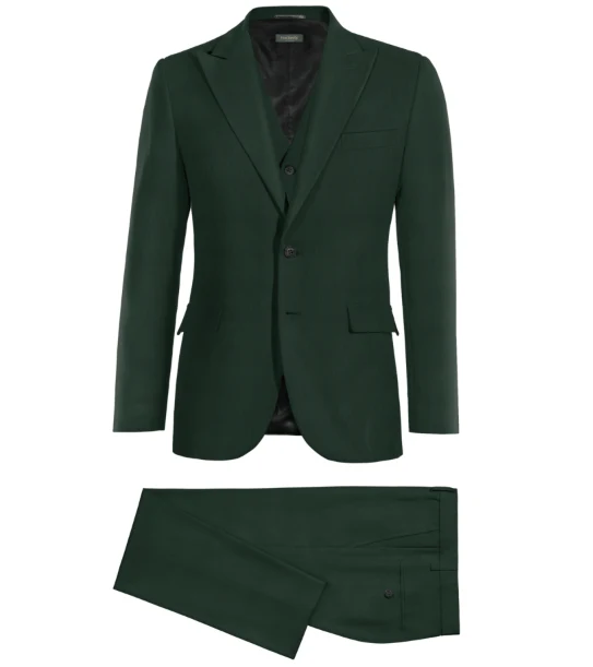 Traje de novio color verde — imagen 2