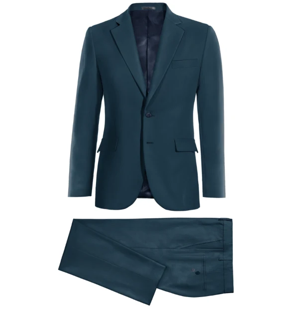 Traje de novio color verde azulado — imagen 2