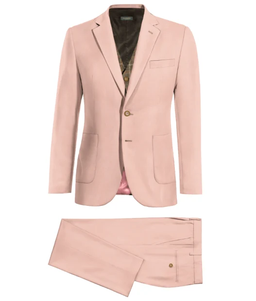 Traje de novio color rosa tres piezas — imagen 2